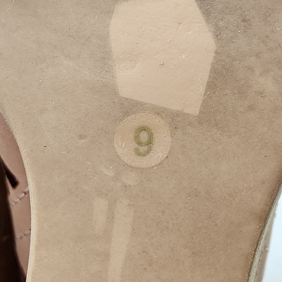 Jeffrey Campbell Women's Laser-Cut Heels Rodillo Beige Tan Leather Wedge Sandal - Picture 8 of 9